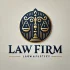 DALL·E 2025-01-21 14.39.50 - A modern and professional logo design for a law firm, featuring a balanced scale of justice in gold and navy blue tones. The design includes elegant t